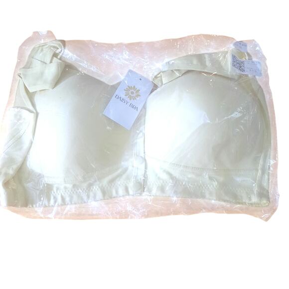 Daisy Bra Two Snap Front Wire Free Full Coverage Womens Padded Bras Size 4XL - Picture 6 of 6